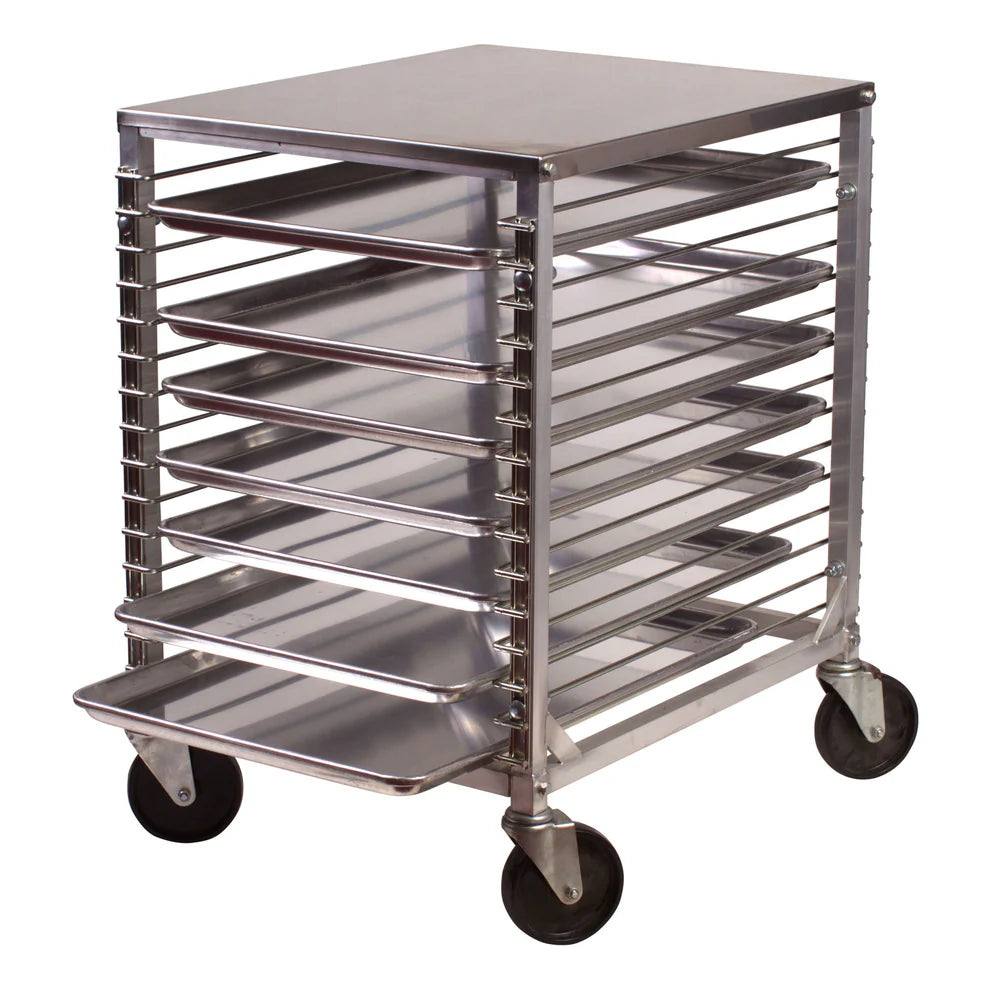 Winco ALRK-15, 15-Tier Aluminum Half-Height Sheet Pan Rack, NSF, EA