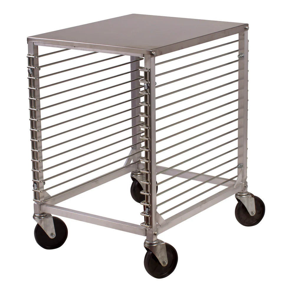 Winco ALRK-15, 15-Tier Aluminum Half-Height Sheet Pan Rack, NSF, EA