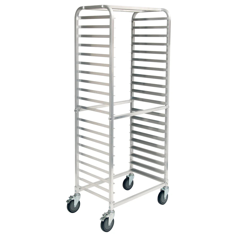 Winco ALRS-20BK/AWRS-20BK, 20-Tier Side Load Aluminum Sheet Pan Rack