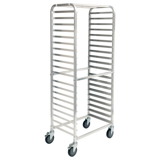 Winco ALRS-20BK/AWRS-20BK, 20-Tier Side Load Aluminum Sheet Pan Rack