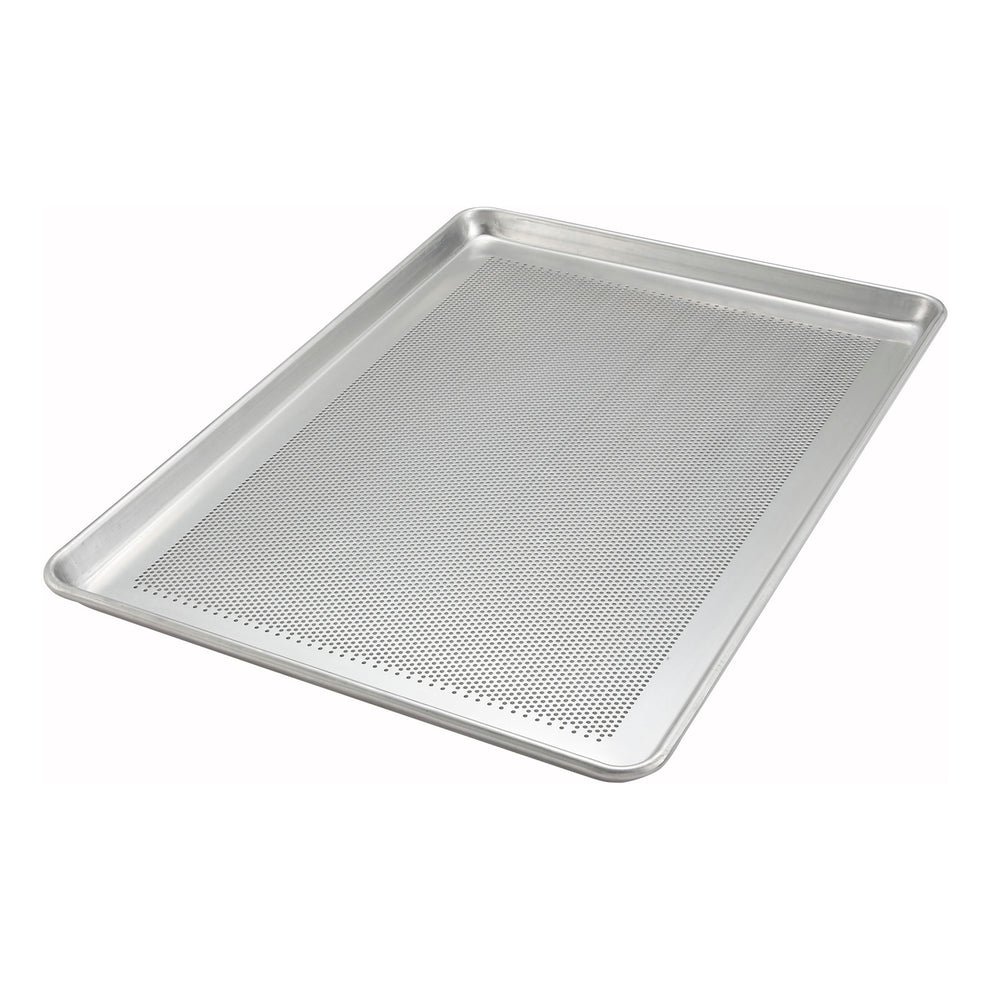 Winco ALXP-1318P/ALXP-1826P, 13"x18" & 18"x26", 18 Gauge Perforated Alu Sheet Pans