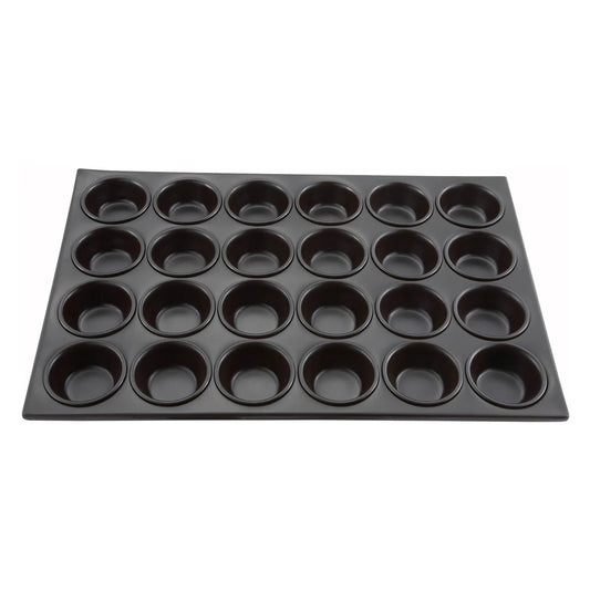 Winco AMF-24NS, 3oz 24 Non-stick Alu Cup Muffin Pan