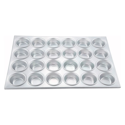 Winco AMF-24, 3oz 24 Alu Cup Muffin Pan