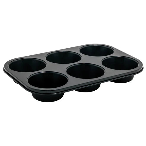 Winco AMF-6NS, 7oz 6 Non-stick Carbon Steel Cup Jumbo Muffin Pan