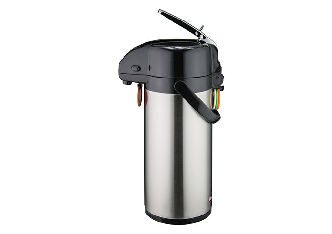 Winco APSK-725 & 730 Stainless Steel Body Lined Airpot w/ Lever Top