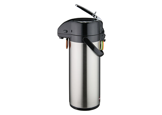 Winco APSK-725 & 730 Stainless Steel Body Lined Airpot w/ Lever Top
