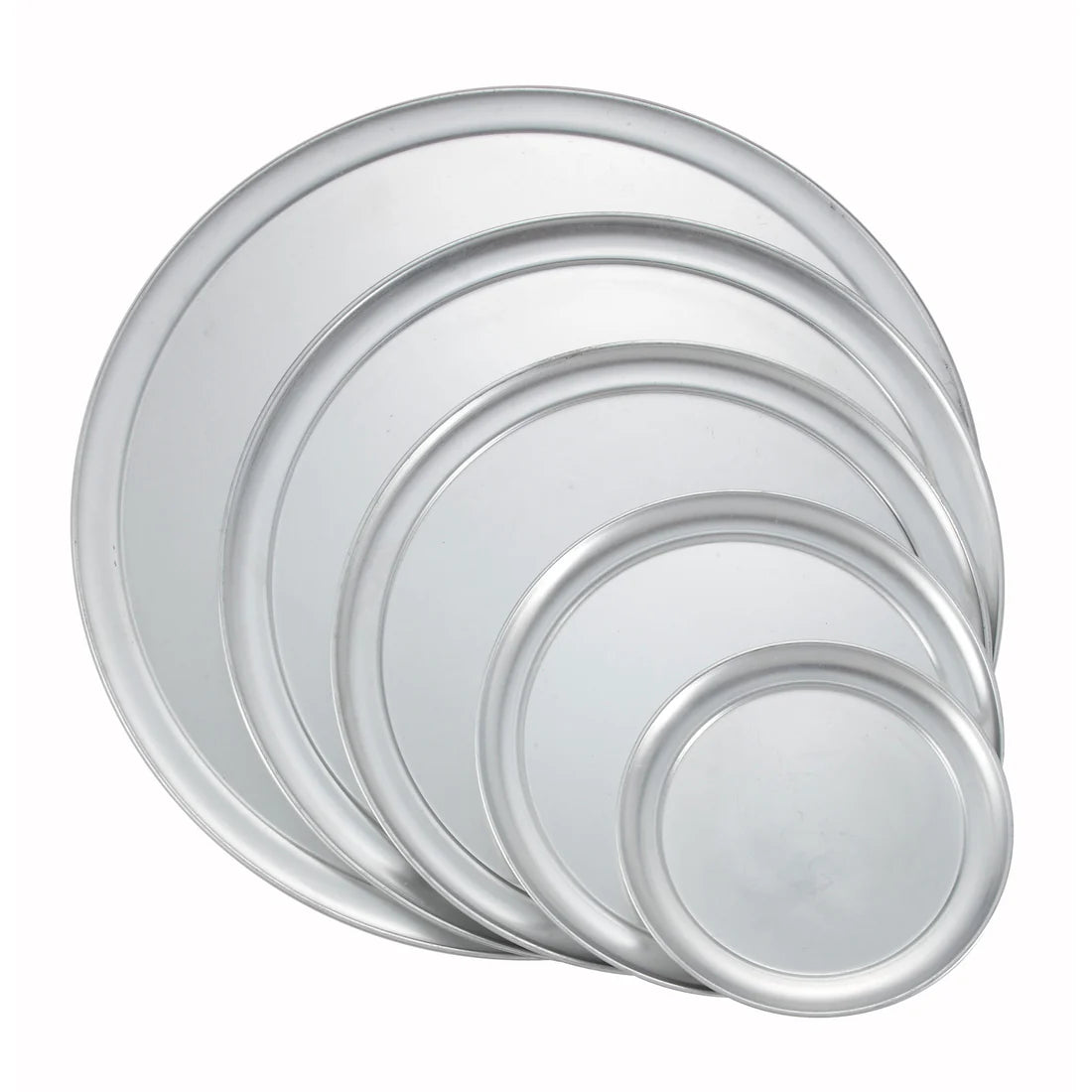 Winco APZT-10 to APZT-9, 7-20" Alu Wide Rim Pizza Tray