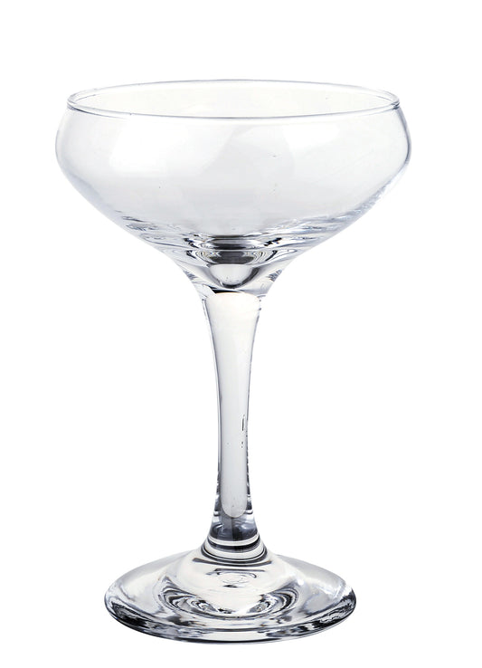 Yanco Cocktail Coupe AS-408 brings vintage elegance to modern mixology. With an 8.5 oz capacity and wide, shallow bowl, it's perfect for serving classic cocktails like Manhattans, Daiquiris, or sparkling wine. Crafted from clear, durable glass, this coupe balances aesthetic appeal with everyday practicality. A standout from the Aqua Spirits collection, it’s ideal for cocktail bars, lounges, and special event venues.