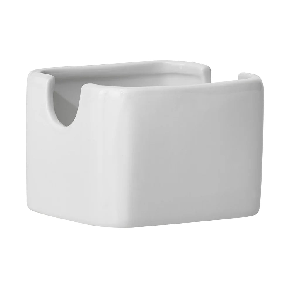 Winco ASD-3, 3.5"x2.75"x2.5", 3 Doz/Case White Porcelain Sugar Packet Holder