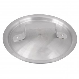 Saucepan lid designed for 1.5-quart sauce pans, fits ASPN1.5, round shape with a sturdy handle for easy lifting. Perfect for sealing in heat and flavor in commercial and home kitchens.