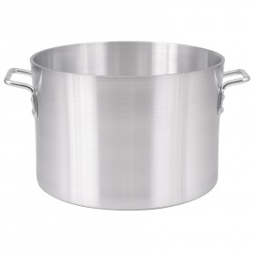 14-quart sauce pot stanton trading made of extra heavy-duty aluminum (6.0mm thickness) for superior durability and heat distribution. It has an 11-3/4" diameter, a reinforced rim, and sturdy side handles for easy handling. Perfect for professional and home kitchens. Lid sold separately. 