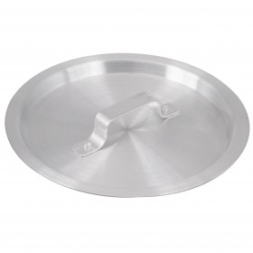 durable aluminum lid stanton trading designed to fit a 5-quart sauce pot. It features a sturdy, riveted handle for easy lifting and a secure fit to help retain heat and moisture while cooking. A great addition for professional and home kitchens.