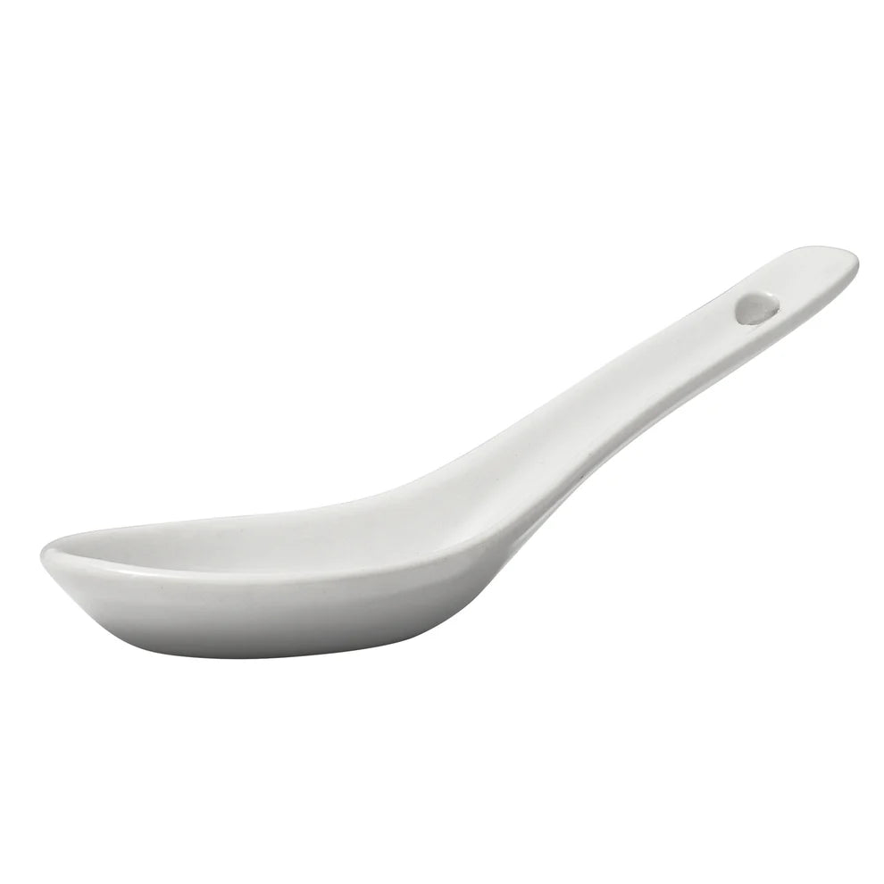 ASS-55, 5-1/2"L, 6 Doz/Case White Porcelain Soup Spoon