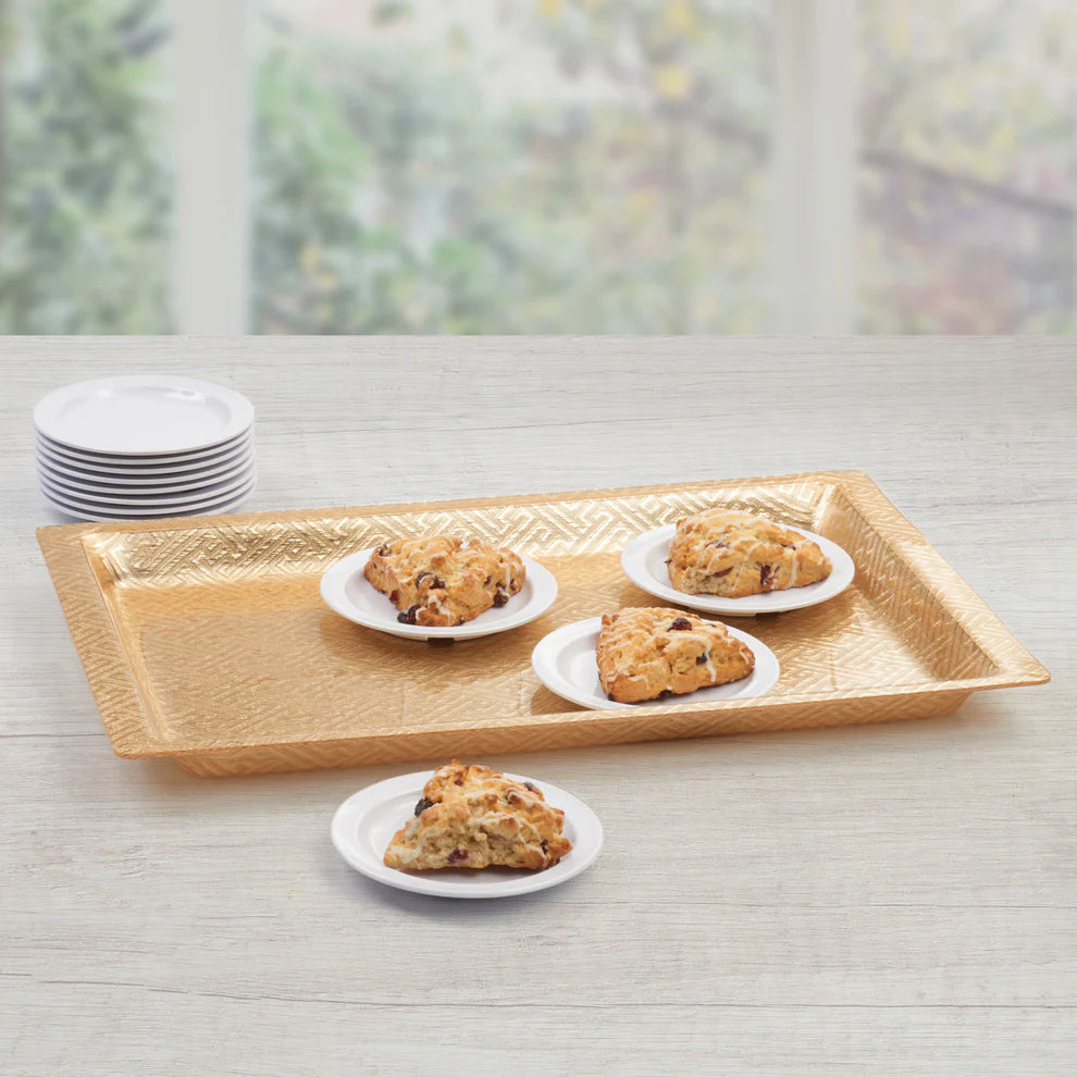 Winco AST-3G & AST-3S, Gold/Silver Acrylic Display Tray, EA
