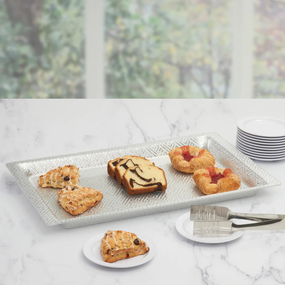 Winco AST-3G & AST-3S, Gold/Silver Acrylic Display Tray, EA