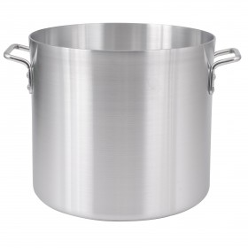 24-quart stock pot stanton trading is made from standard heavy aluminum with a 4.0mm reinforced rim, ensuring durability and even heat distribution. With a 12-1/2 inch diameter, it is ideal for soups, stews, and boiling. Perfect for commercial and home kitchens! Lid sold separately.