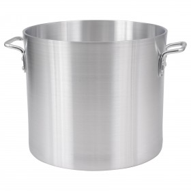 24-quart stock pot stanton trading is constructed from extra heavy aluminum with a 6.0mm reinforced rim, providing superior heat retention and durability. With a 12-1/2 inch diameter, it's perfect for making soups, stews, and boiling large batches. A reliable choice for both commercial and home kitchens! Lid sold separately.