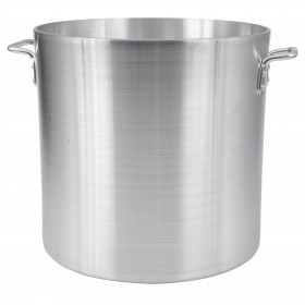 40-quart stock pot stanton trading is constructed from extra heavy aluminum with a 6.0mm reinforced rim, providing superior heat retention and durability. With a 14-1/2 inch diameter, it's perfect for making soups, stews, and boiling large batches. A reliable choice for both commercial and home kitchens! Lid sold separately.