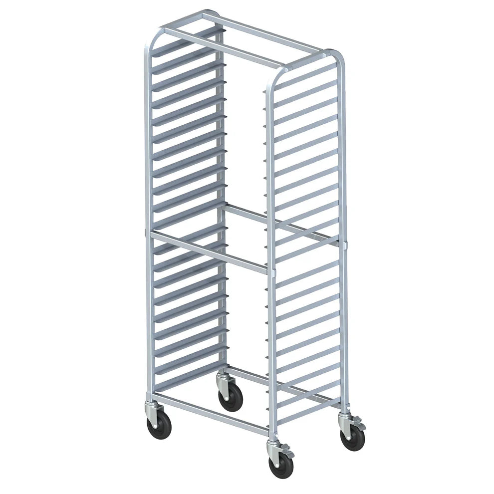 Winco ALRS-20BK/AWRS-20BK, 20-Tier Side Load Aluminum Sheet Pan Rack