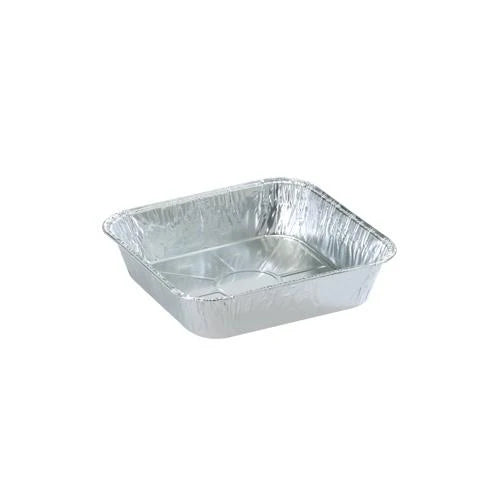 8-inch aluminum square cake pan for baking cakes, brownies, and desserts. Ensures even heat distribution, resists warping, and provides consistent baking results