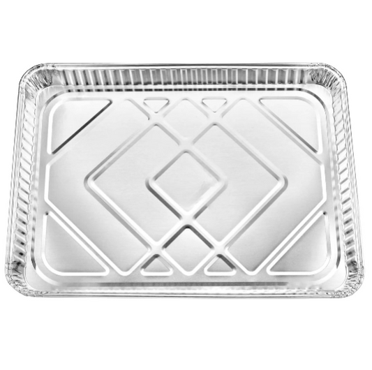 Half-size aluminum cookie sheet for baking. Durable, warp-resistant, and designed for even heat distribution. Ideal for home kitchens, bakeries, and professional chefs.