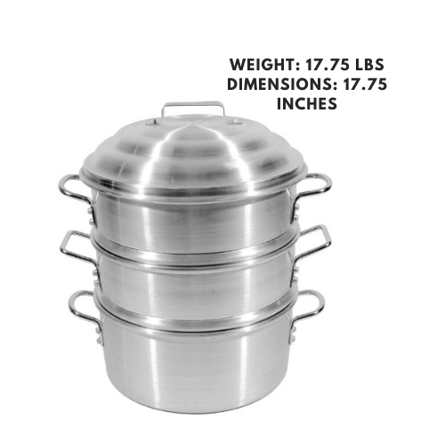Multi-tier aluminum steamer