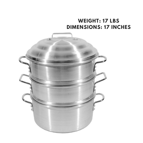 Aluminum steamer set