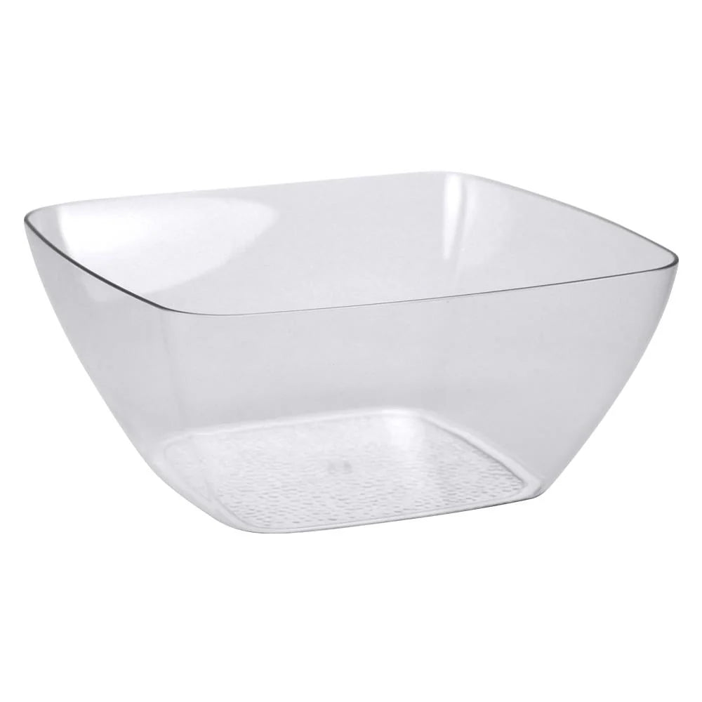 Large 146oz acrylic serving bowl with a clear, durable, and stylish design, ideal for serving salads, fruits, pasta, and more at parties, buffets, and everyday dining settings.