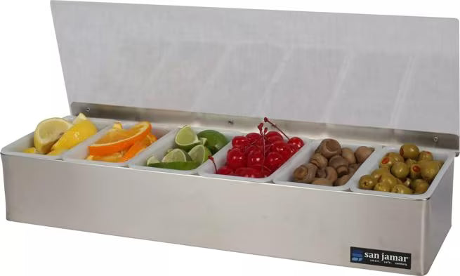 Stainless Steel Non Chilled Garnish Trays, B4186L