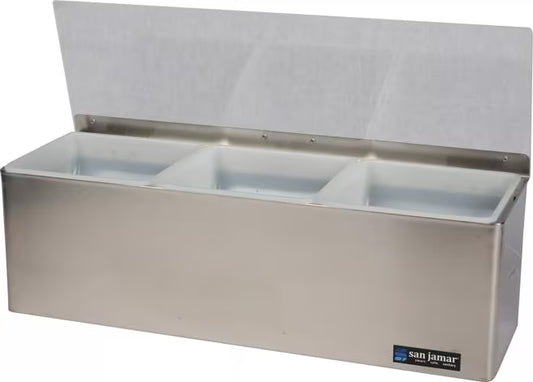Stainless Steel Garnish Tray w/ Ice Liner 3 Quart, B6183L, EA