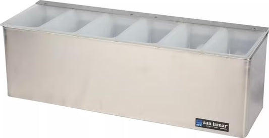 Stainless Steel Garnish Tray w/ Ice Liner 6 Pint, B6186L, EA