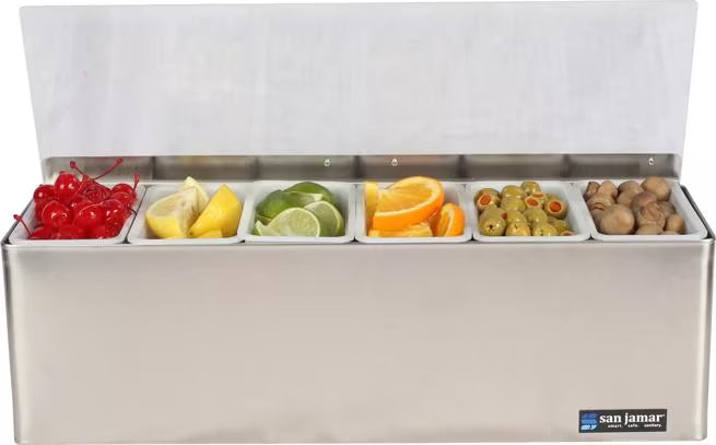 Stainless Steel Garnish Tray w/ Ice Liner 6 Pint, B6186L, EA