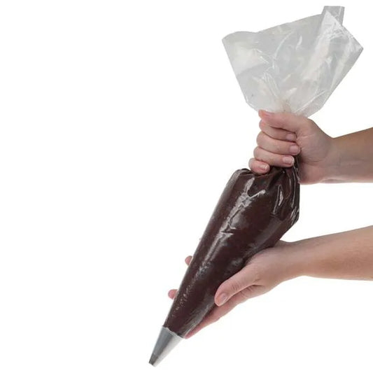 21"  Durable Slip Resistant Clear Plastic Decorative Pastry Bag Icing Cakes Cupcakes Frosting Chocolate