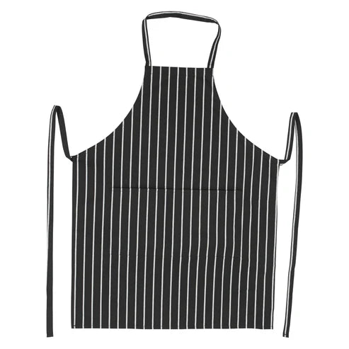 Winco BA-3427CS, 33-1/2"x 27", Chalk stripe BIB Apron