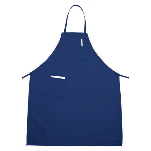 Winco BA-PBG to PWH, Burgundy to White Full Length Bib Apron w/Pocket