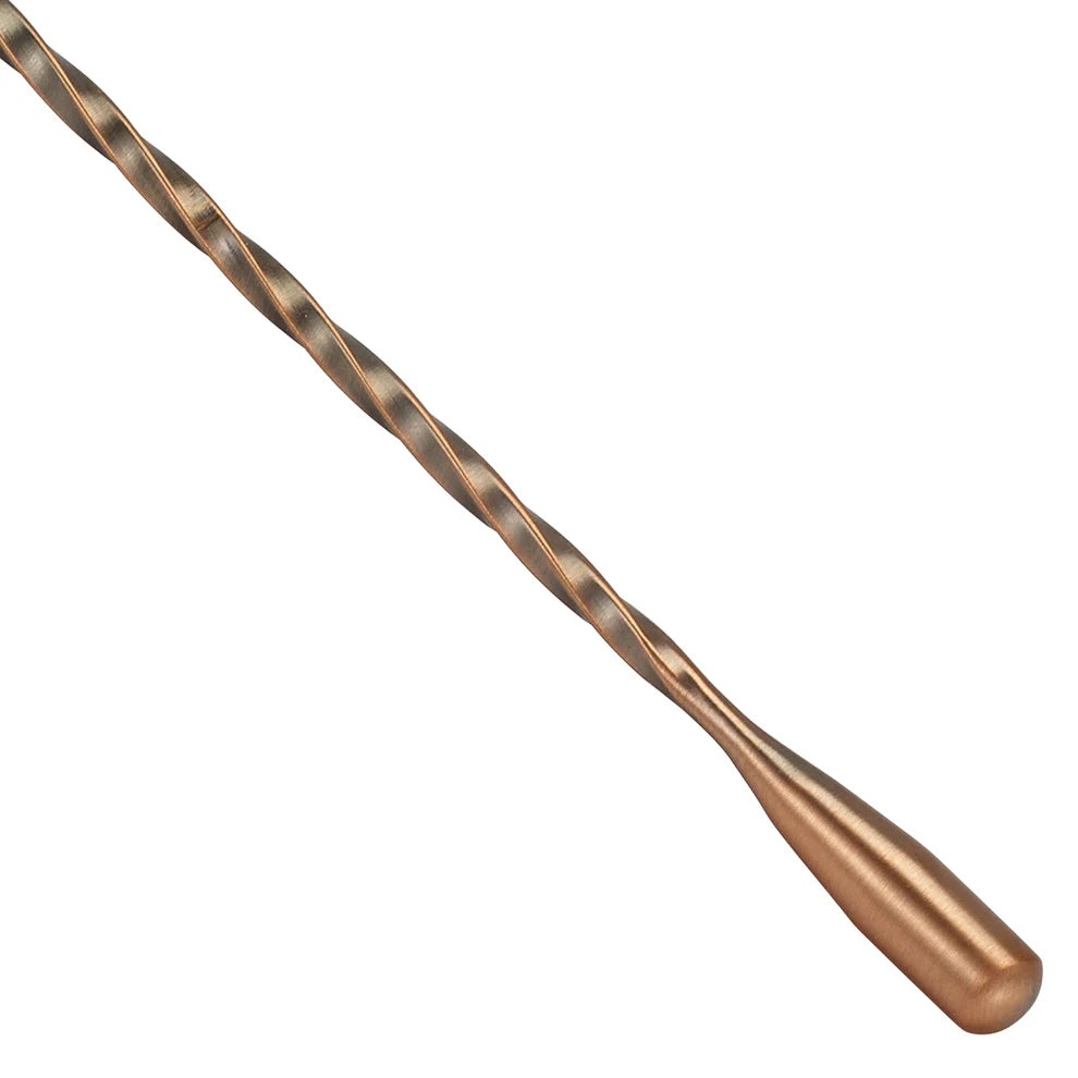 Winco BABS-12AC/12CS After 5 12"L Bar Spoon Antique Copper/Steel