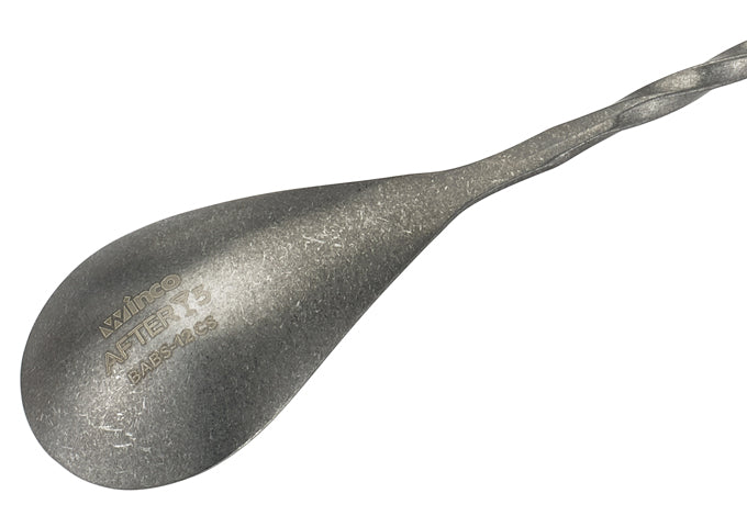 Winco BABS-12CS After 5 12"L Bar Spoon Crafted Steel Finish