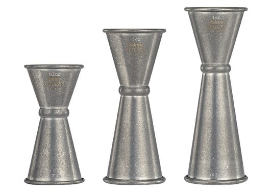 Winco BAJ-7CS to BAJ-9CS: 5.5x3/4oz to 1x2oz Jigger, 18/8 Steel