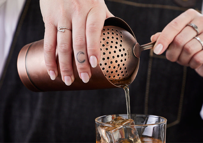 Winco BAJS-6AC/6CS 6-3/8", 18/8 Steel After 5 Julep Strainer
