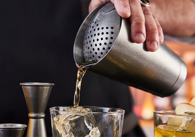 Winco BAJS-6CS After 5 6-3/8" Julep Strainer, 18/8 Crafted Steel Finish