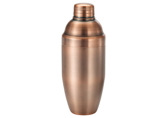 Winco BASS-24AC After 5 24oz 3pc Shaker Set 18/8 Antique Copper Finish