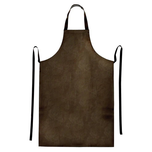 Winco BAW-2740BN, 25.5"x 40" Heavyweight Vinyl Brown Dishwashing Apron