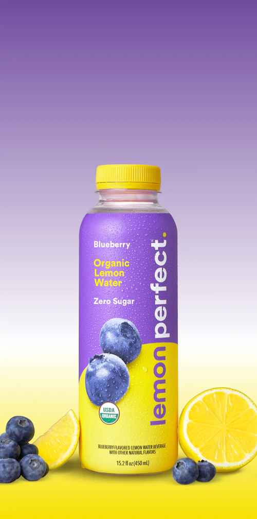 15.2oz Lemon Perfect Blueberry Flavored Water Drink