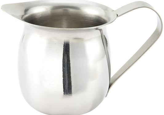 Winco BCS-10 to BCS-8 10oz to 8oz Stainless Steel Bell Creamer
