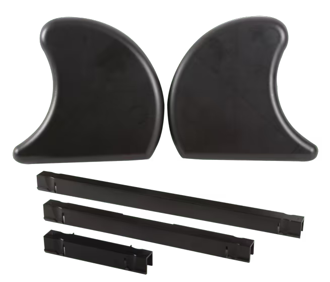 Left & Right Black Dome Garnish Caddies BD100S 1 set/pack