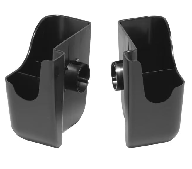 Left & Right Black Dome Garnish Caddies BD100S 1 set/pack