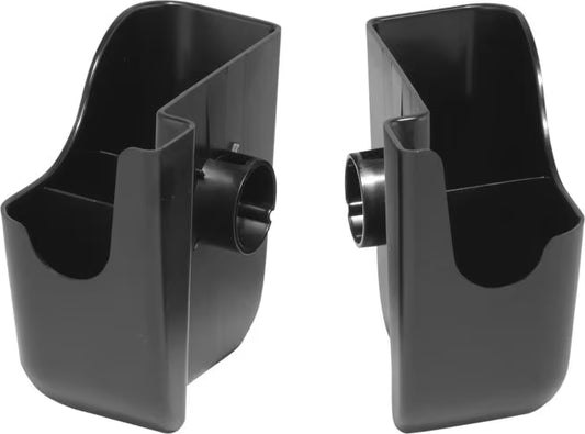 Left & Right Black Dome Garnish Caddies BD100S 1 set/pack