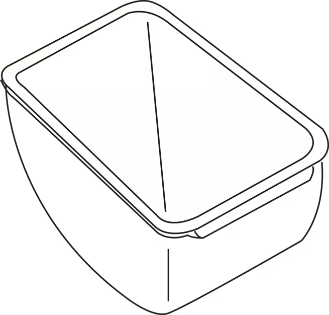 Clear Dome Replacement Tray 1 Pint BD101, 12/pack