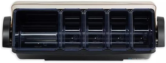Dome® Garnish Center, 8 Pint, 5 Tray, Black, BD4005S