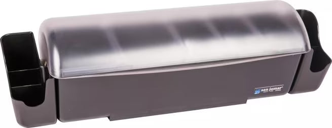 Dome® Garnish Center, 9 Pint, 5 Tray, Black, BD4023S
